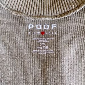 Poof New York top, size s/m, color sage green!:)